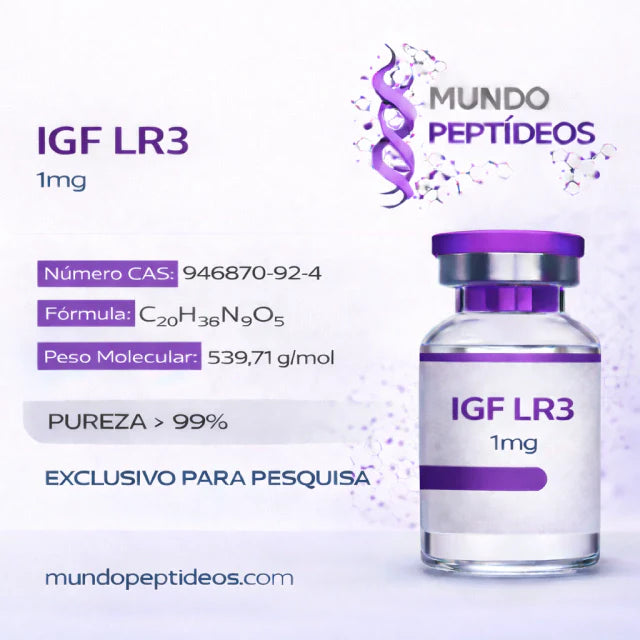 IGF-1 LR3 1mg - Maximização de Resultados Musculares +Diluente (Genpharma)