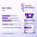 IGF-1 DES 1mg – Acelere o Crescimento Muscular e Definição Corporal +Diluente (Genpharma)