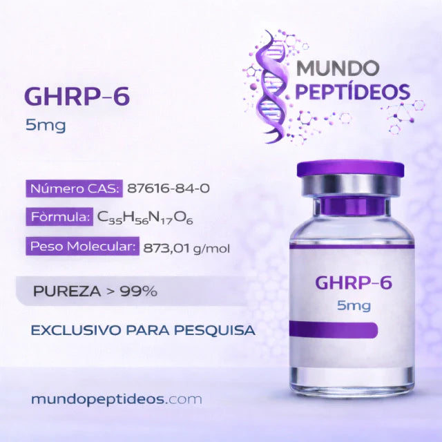 GHRP-6 5mg - Potencialize a Produção de Hormônio de Crescimento (Genpharma)