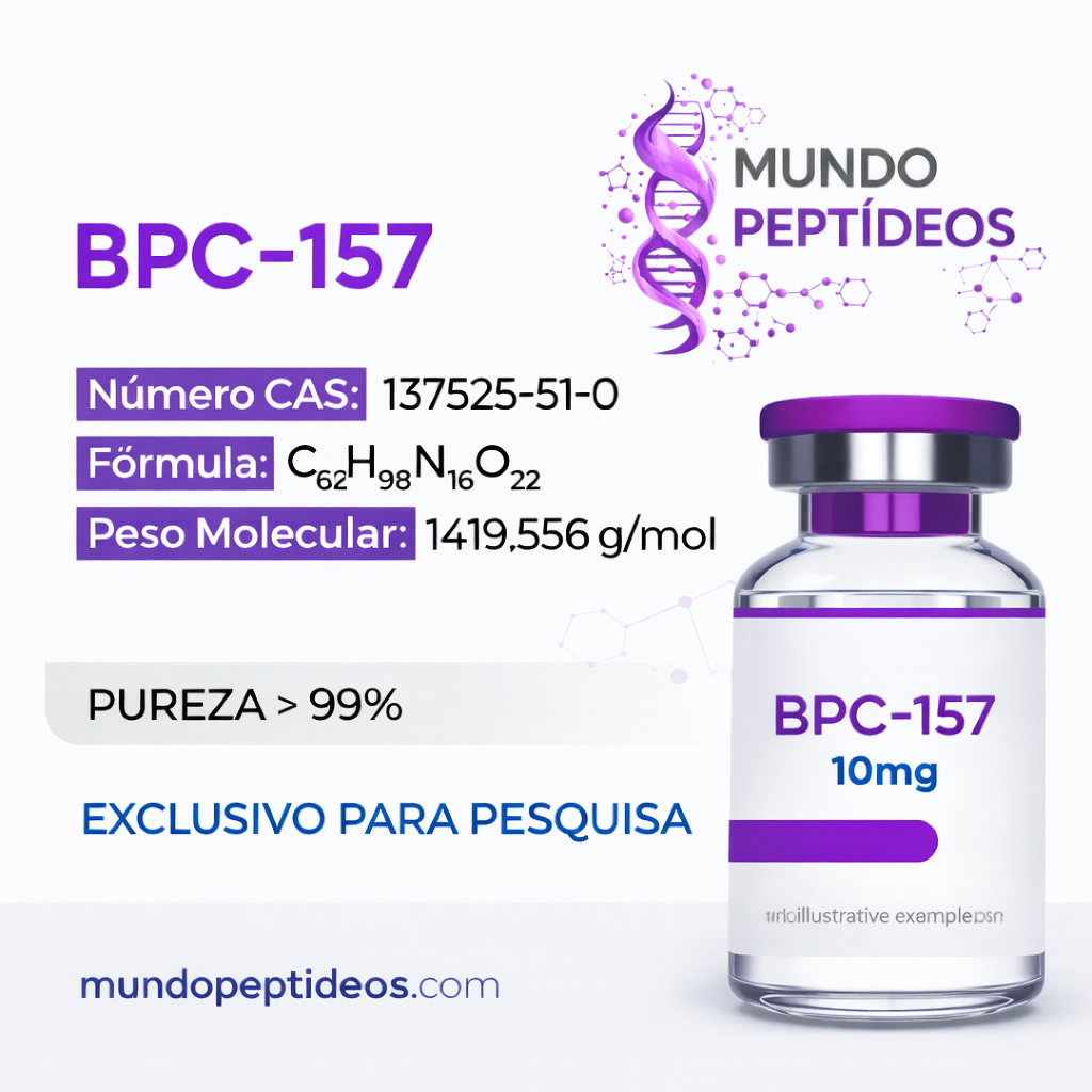 BPC-157 10mg - Cicatrização Rápida e Reparação de Lesões +Diluente (Genpharma)