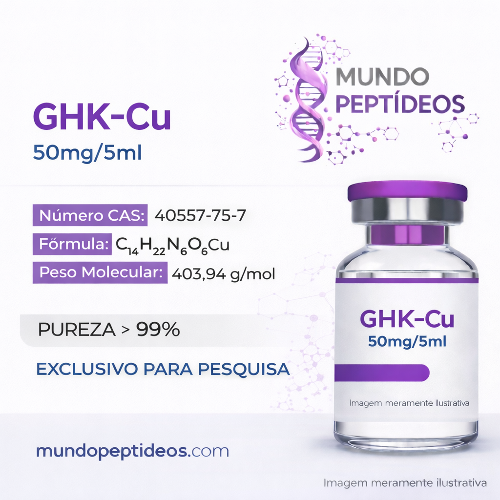 GHK-Cu 50mg - Cicatrização, Anti-idade e Crescimento Capilar