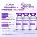 Combo Ipamorelin + Sermorelin + Tesamorelin + Diluente (Genpharma)