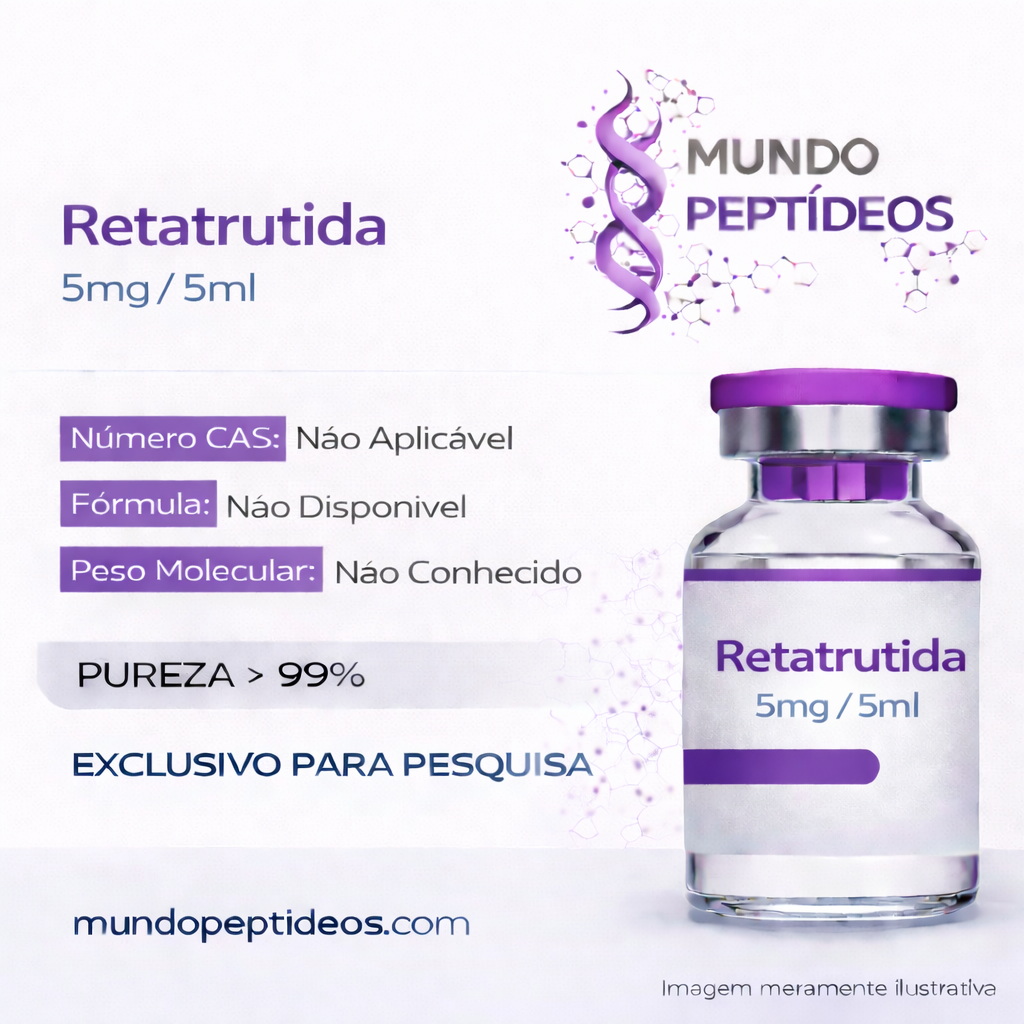 Retatrutide 5mg (GLP-1) Emagrecimento Peptideo Genpharma