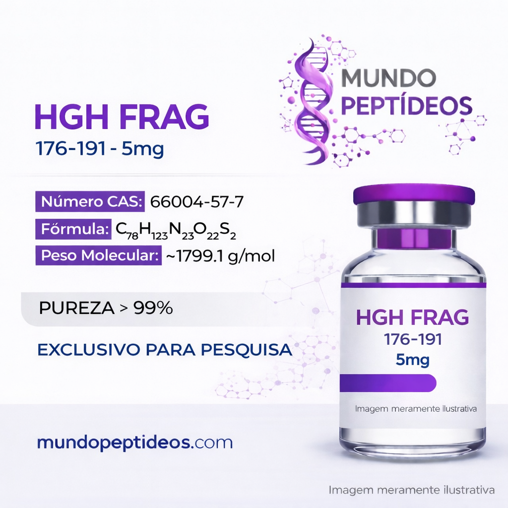 HGH Frag 5mg - Queima de Gordura Acelerada e Melhora de Metabolismo +Diluente (Genpharma)