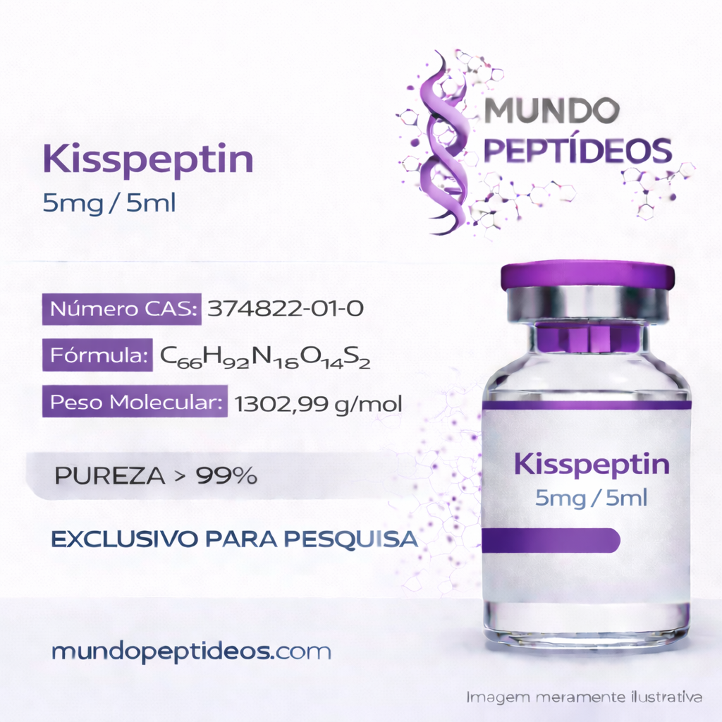 Kisspeptin 5mg | Peptídeo para Otimizar Testosterona e Fertilidade