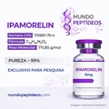 Ipamorelin 5mg - Impulsione o Crescimento Muscular e Recuperação +Diluente (Genpharma)