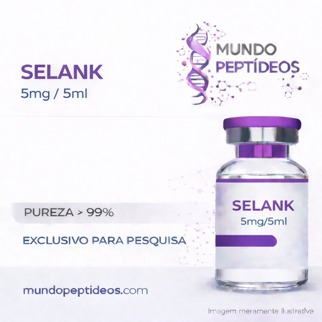 Selank 5mg | Peptídeo Nootrópico para Foco, Memória e Desempenho Cognitivo