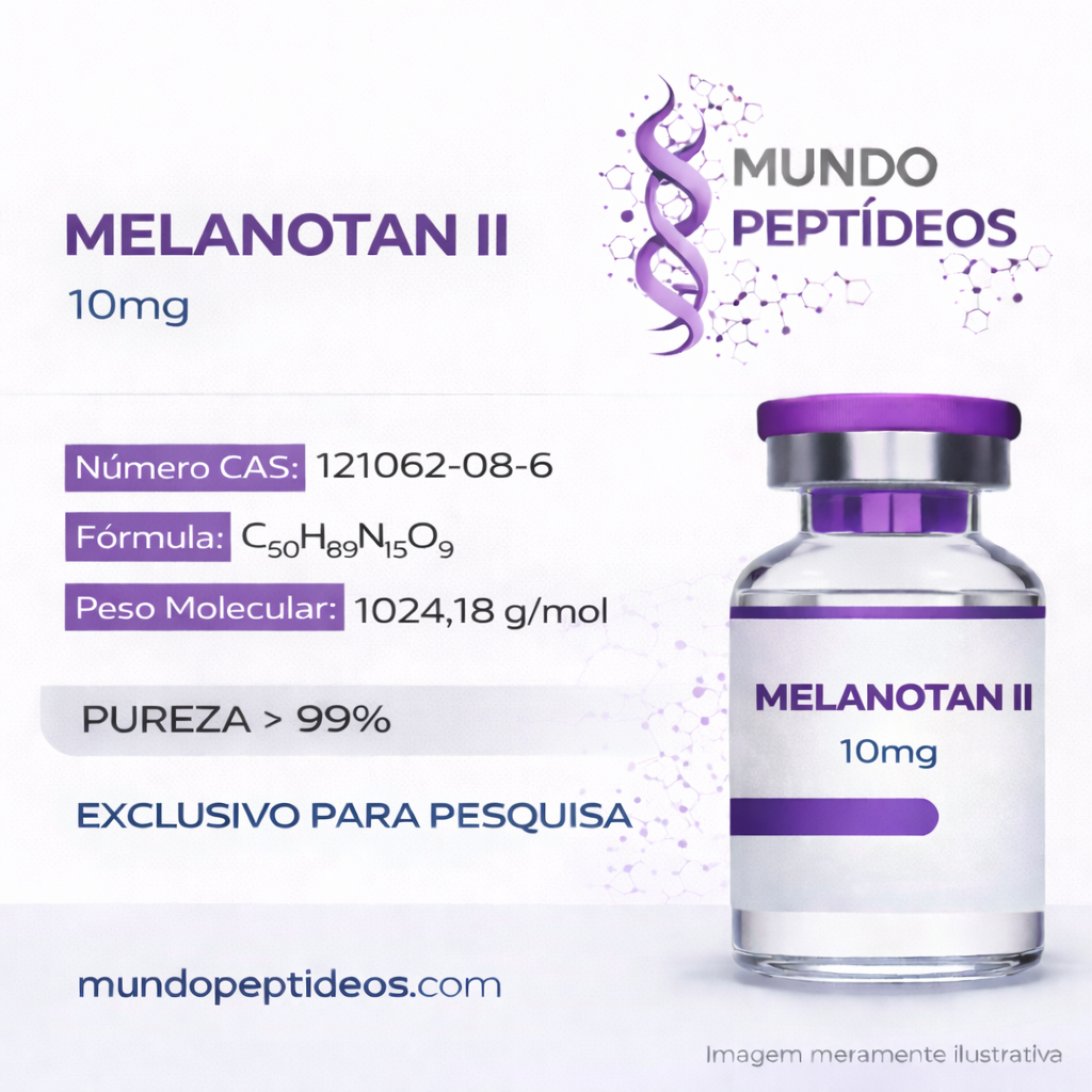 Melanotan-2 10mg - Bronzeado Rápido e Natural +Diluente (Genpharma)