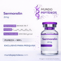 Sermorelin 2mg - Rejuvenesça com Produção Natural de HGH +Diluente (Genpharma)