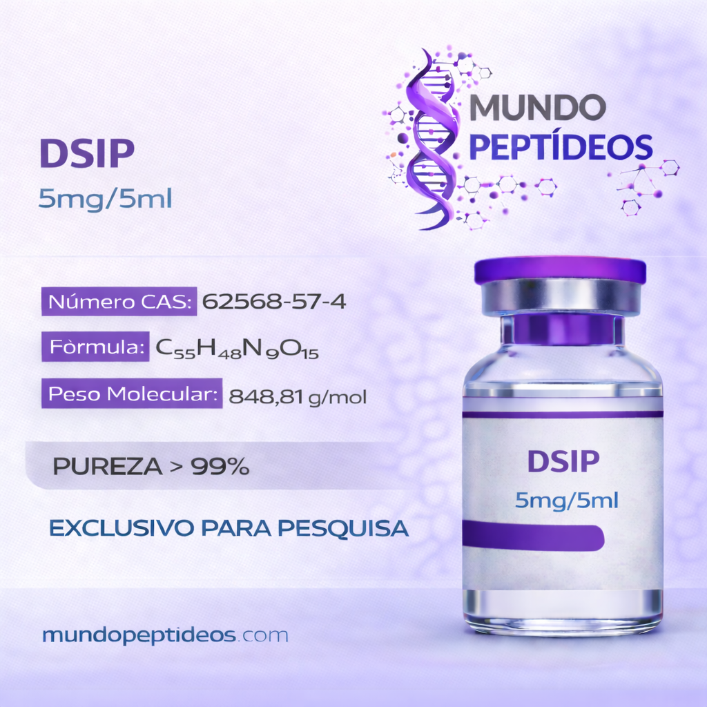 DSIP 5mg (5ML) - Peptídeo Regulador do Sono e Recuperação