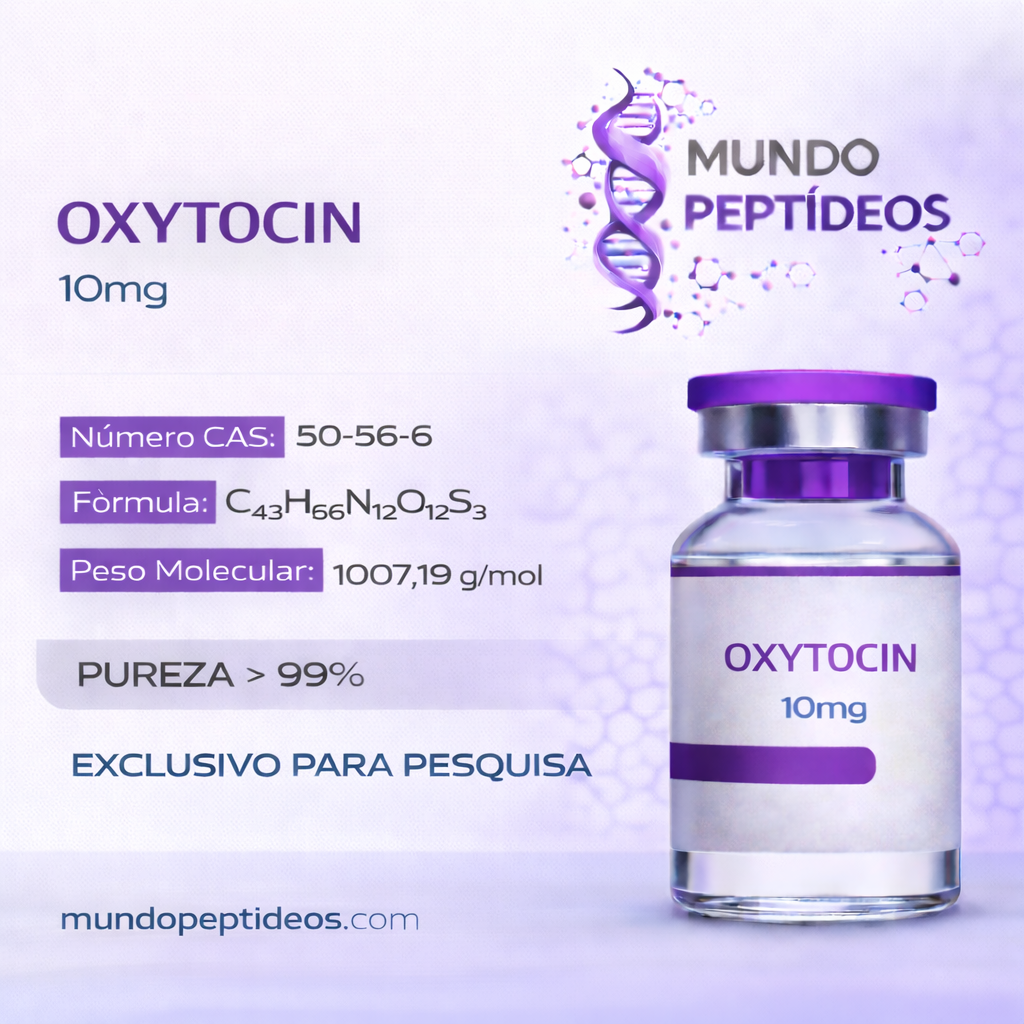 Oxytocin 10mg - Ocitocina para Redução de Estresse e Ansiedade +Diluente (Genpharma)